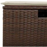 vidaXL 8-dijelni set vrtnih sofa s jastucima smeđi od poliratana | shoptok.hr