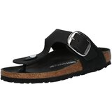 Birkenstock Japonke 'Gizeh LEOI' črna / srebrna | Shoptok.si