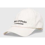 Marc O'Polo Pamučna kapa sa šiltom boja: bijela, s aplikacijom | shoptok.hr