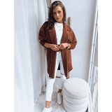 DStreet Płaszcz damski ala alpaka RITA II czekoladowy | shoptok.hr