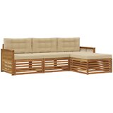  Set vanjskih sofa s jastukom Prirodna i bež 249 x 162,5 x 73 cm | Eponuda.com
