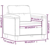  Fotelja crvena boja vina 60 cm od umjetne kože | Eponuda.com