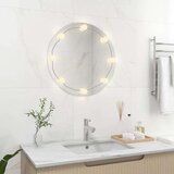 Stensko ogledalo z LED lučkami okroglo steklo, (20798367) | Shoptok.si