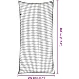  Mreža za prikolicu s elastičnim užetom crna 4 x 2 m PP | shoptok.hr