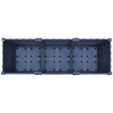  Vrtni saksija s kotačima Plavo Sivo 120 x 40 x 48 cm PP | shoptok.hr