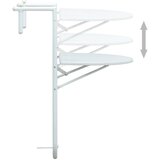 Viseći balkonski stol bijeli 60 x 64 x 83,5 cm plastični | shoptok.hr