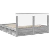  Konstrukcija postelje z vzglavjem Siva Sonoma 180 x 200 cm, (5000103713) | Shoptok.si