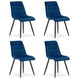  SPLIT stolica - tamnoplavi baršun / crne noge x 4 | shoptok.hr