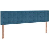 vidaXL Otomanski okvir kreveta s madracima plavi 200x200cm baršunasti | shoptok.hr