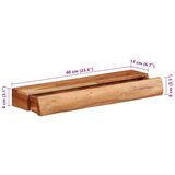  Zidne police 2 kom 60x17x8 cm od masivnog bagremovog drva - 60 x 17 x 8 cm 1 2 | shoptok.hr