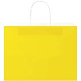  Papirnate vrećice 50 kom s ručkama žute 32x17x25 cm | shoptok.hr