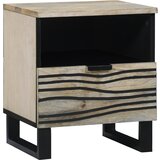 vidaXL Noćni ormarići s ladicama Bijela i crna 40 x 33 x 46 cm | shoptok.hr