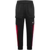 Nike Sportswear Cargo hlače 'AIR' crvena / crna / bijela