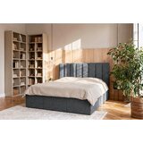 Boxxx OBLAZINJENA POSTELJA 140 cm x 200 cm , tekstil antracit | Shoptok.si