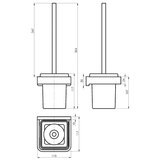  DRŽAČ ZA WC ČETKU EDELA RUBINETA | shoptok.hr