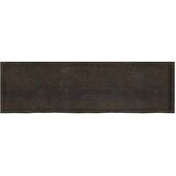  Kupaonska radna ploča tamnosmeđa 200x60x(2-6) cm tretirano drvo | shoptok.hr