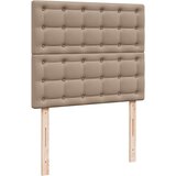  Krevet s oprugama i madrac cappuccino 80x200 cm od umjetne kože | shoptok.hr