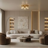 Toolight Elegantna zlatna stropna svjetiljka EBT024-5C GOLD | shoptok.hr