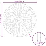  Kamen za hodanje 6 pcs Crna Ø 45 x 1 8 cm Guma | shoptok.hr