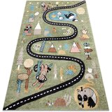 RugsX Preproge Preproga FUN Route za otroke, ulica, živali 240x330 cm Zelena | Shoptok.si