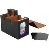 INF Premium PU usnjena škatla za karte z žametom, 160 kart Black&Gold, (5000290805) Cene