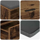  Klupa za hodnik s jastukom Staro drvo 80 x 38 x 46 cm | shoptok.hr