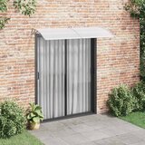 Maison Chic Nadstrešek - Senčniki za vrata siv in prozoren 200x75 cm PC, (22040058) | Shoptok.si