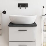  Kopalniški pult temno siv 40x60x2 cm obdelan trden les | Shoptok.si