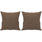  3-dijelni set sofa s jastucima smeđi od tkanine | shoptok.hr