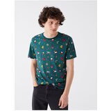 LC Waikiki Men's Crew Neck Short Sleeve Christmas Themed Combed Cotton T-Shirt | Shoptok.si