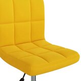 vidaXL Okretna uredska stolica boja senfa baršunasta | shoptok.hr