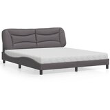 Krevet s madracem Hvar sivi 180 x 200 cm od umjetne kože | shoptok.hr