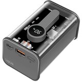 Logilink Power bank 10000 mAh, 1x USB-A, 1x USB-C, sa zaslonom, PD &amp, QC, transp. PA0306 aku-pack 10000 mAh Li-Ion prozirna | Eponuda.ba