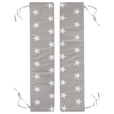 Roba Sivo-bež prevleke za otroško vrtno garnituro v kompletu 2 ks 18x90 cm Little Stars – u