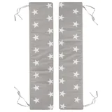 Sivo-bež prevleke za otroško vrtno garnituro v kompletu 2 ks 18x90 cm Little Stars –