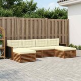  Setovi sofa s jastukom 6 pcs Čvrsto drvo akacije | shoptok.hr