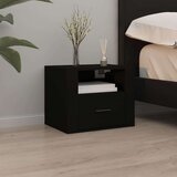  Zidni noćni ormarići 2 kom Crna 50x36x40 cm | shoptok.hr