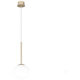  Ondaluce - Visilica na sajli JEWEL 1xE14/10W/230V prečnik 17 cm zlatna/bela | Eponuda.com