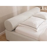 Ropez Bež oblazinjena zakonska postelja s prostorom za shranjevanje z letvenim dnom 160x200 cm Cille – | Shoptok.si