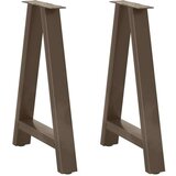  Noge za blagovaonski stol A-oblika 2 kom 50 x (72-73) cm Čelik - Prirodna 50 x (72-73) cm 1 | shoptok.hr