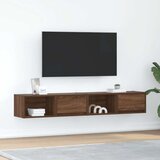 vidaXL TV omarica 2 kosi rjavi hrast 80x31x25,5 cm inženirski les Cene
