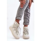 GOE Quilted Snow Boots Embellished with Rhinestones Women's | ePonuda.com