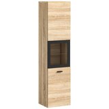 MID.YOU Srednje Visoka Omara Boston, Barva Hrasta S Steklom | Shoptok.si