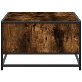  Stolić za kavu boja hrasta 100x57x35 cm od drva i metala | shoptok.hr