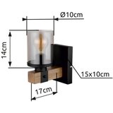  Brilagi - Zidna lampa VISTA 1xE27/60W/230V hrast | Eponuda.com