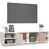 TV ormarić bijeli 156 x 40 x 40 cm od masivne borovine | shoptok.hr