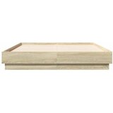  Okvir za krevet boja hrasta 120x190 cm od konstruiranog drva Smeđa 120 x 190 cm | Shoptok.si