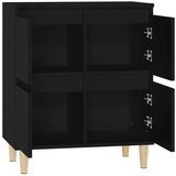  Komoda crna 60 x 35 x 70 cm od konstruiranog drva | shoptok.hr