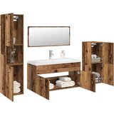  5-dijelni set kupaonskog namještaja od starog drveta | shoptok.hr