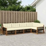  Set vanjskih sofa 5 kom. Prirodna i krem | shoptok.hr